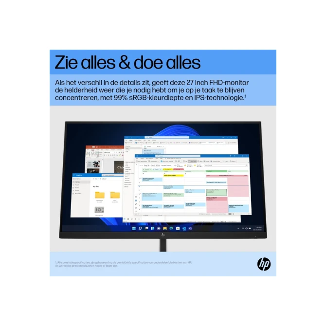 Monitor  HP E27 G5 27Inch IPS 75HZ HDMI DP