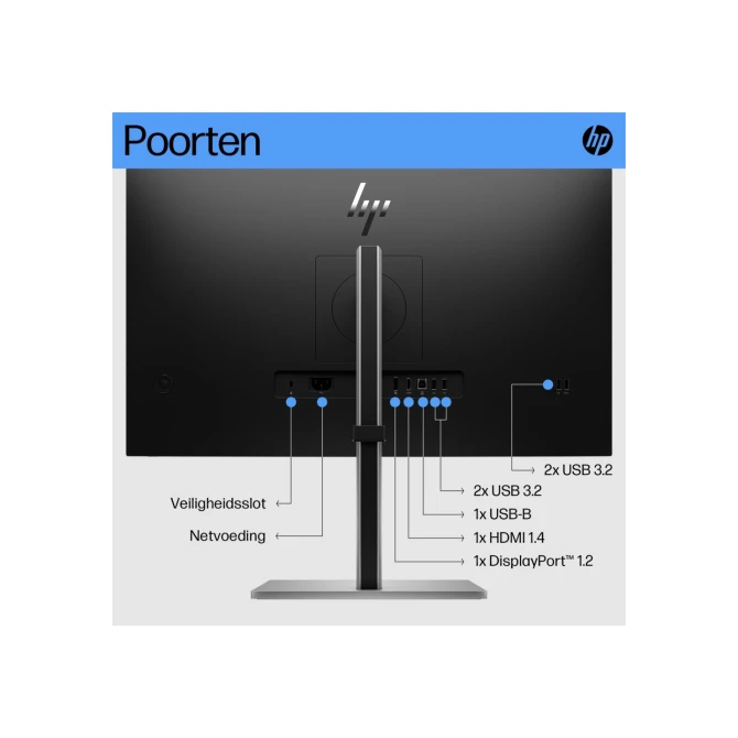 Monitor  HP E27 G5 27Inch IPS 75HZ HDMI DP