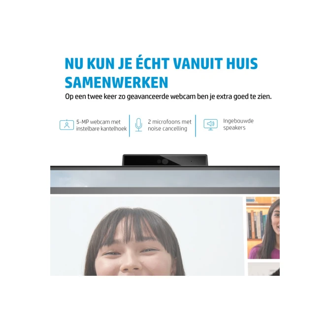 Monitor  HP E-Series E27m G4 27inch Quad HD Zwart