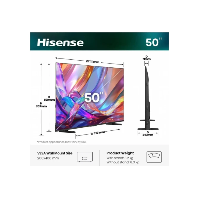 Televisie
Hisense 50E7S (50 Televisie
Hisense 50E7S (50