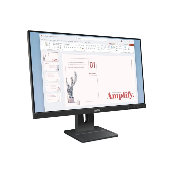 Monitor  Lenovo E24-40 23.8Inch IPS F-HD 1XVGA 1XHDMI 1XDP 100Hz