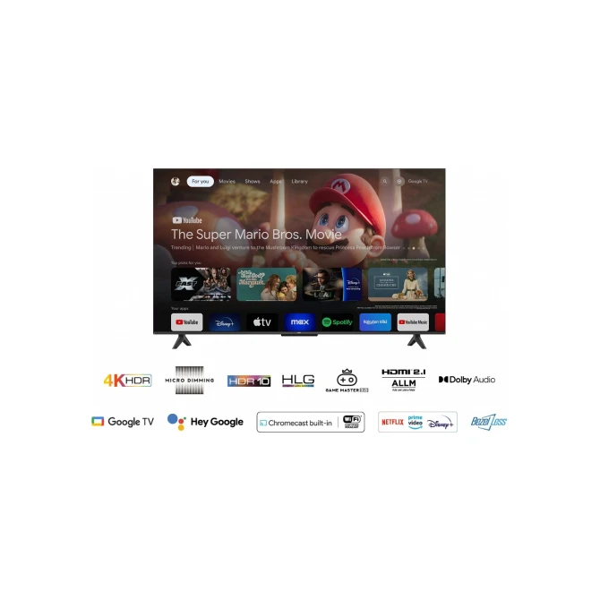 Televisie
TCL P61 50P61B 4K Televisie
TCL P61 50P61B 4K