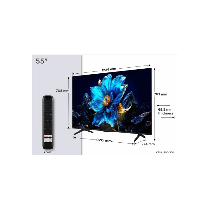 Televisie TCL 55T69C 55'' 4K QLED (2025)