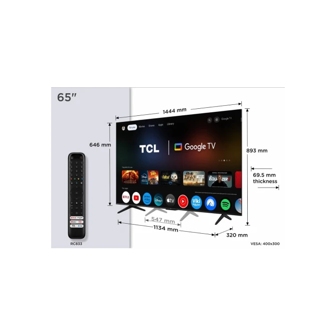 Televisie
TCL 65P71K Televisie
TCL 65P71K