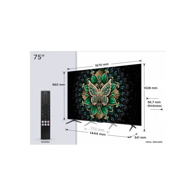 Televisie TCL 75Q6C QD-MiniLED 120Hz