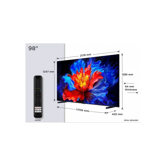 Televisie
TCL P89K 98P89K QLED DLED (2025) Televisie
TCL P89K 98P89K QLED DLED (2025)