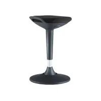 330 Zit-sta-kruk Gestoffeerd Zwart