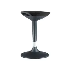 330 Zit-sta-kruk Gestoffeerd Zwart