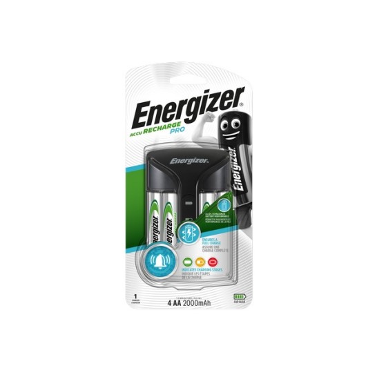 ENERGIZER Pro Charger Incl 4 AA 2000 mAh batterijen