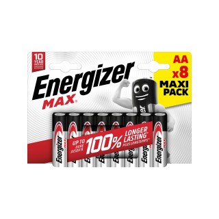 ENERGIZER Max AA Alkaline Batterij 8 stuks) -