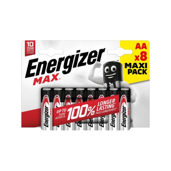 ENERGIZER Max AA Alkaline Batterij (blister 8 stuks)