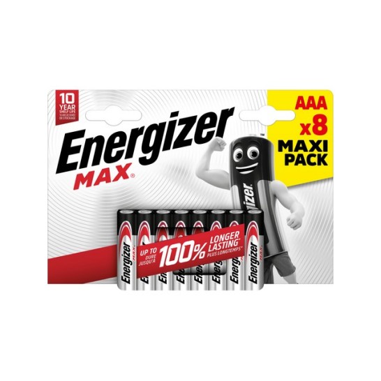 ENERGIZER Max AAA Alkaline Batterij (blister 8 stuks)