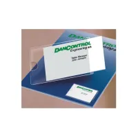 3L Zelfklevend visitekaarthoesje 60 x 95 mm korte zijde open (pak 10 stuks)