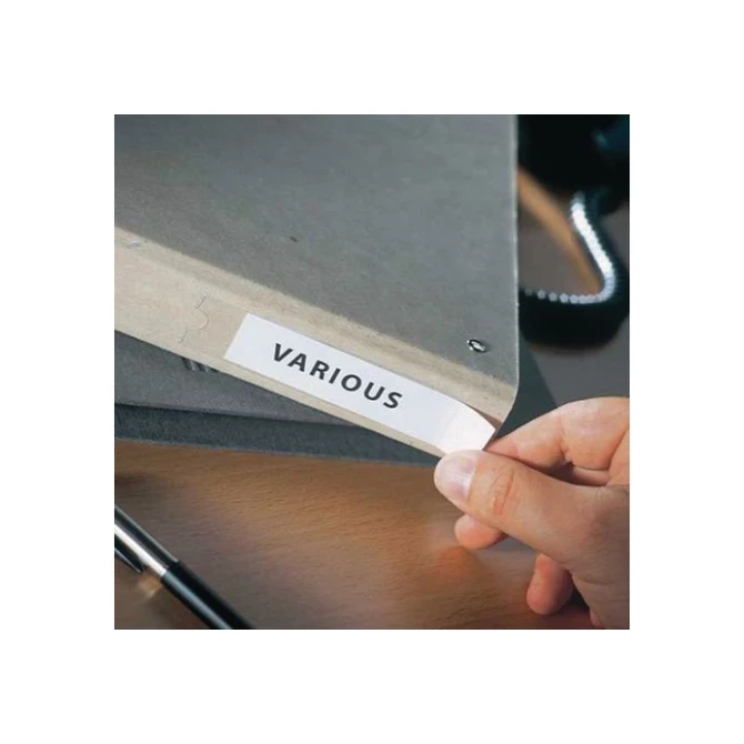 3L Zelfklevende Etikethouder PP 102 x 35 mm Transparant (pak 12 stuks)