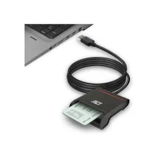 ACT AC6015 USB Smartcardreader Zwart ACT AC6015 USB Smartcardreader Zwart