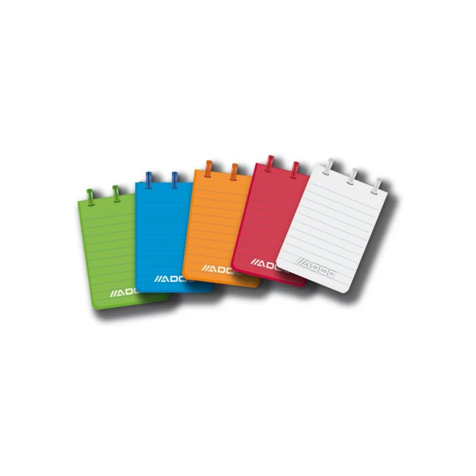ADOC Notitieboek A7 Gelinieerd Assorti (pak 20 stuks)
