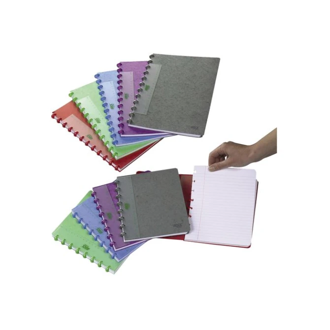 ADOC Pap-ex Notitieboek A5 Geruit 4 x 8 mm Assorti