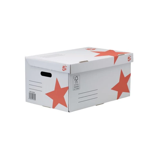 ADVEO 5 Star Archiefcontainer Recycled 539 x 280 x 359 mm Wit (doos 10 stuks) ADVEO 5 Star Archiefcontainer Recycled 539 x 280 x 359 mm Wit (doos 10 stuks)