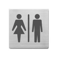 ALCO Pictogram staal wc dames/heren