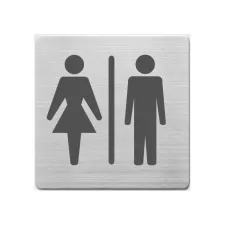 ALCO Pictogram staal wc dames/heren