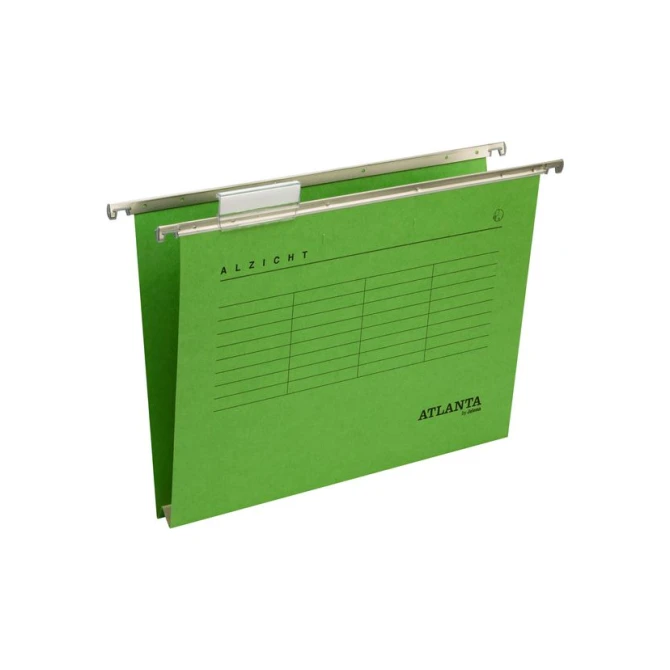 ATLANTA Hangmap Alzicht Verticaal A4 30 mm bodem groen (pak 25 stuks) ATLANTA Hangmap Alzicht Verticaal A4 30 mm bodem groen (pak 25 stuks)