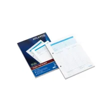 ATLANTA Orderblok Zelfkopiërend 50 pagina's 70 g/m² Wit met Blauwe Tabellen (pak 5 blokken)