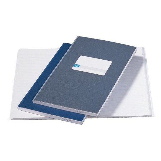 ATLANTA Registerboek 205 x 330 mm Gelinieerd 200 blz Blauw (pak 5 blokken)