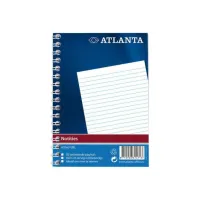 ATLANTA Spiraalblok A6 Gelinieerd Blauw (pak 20 blokken) ATLANTA Spiraalblok A6 Gelinieerd Blauw (pak 20 blokken)