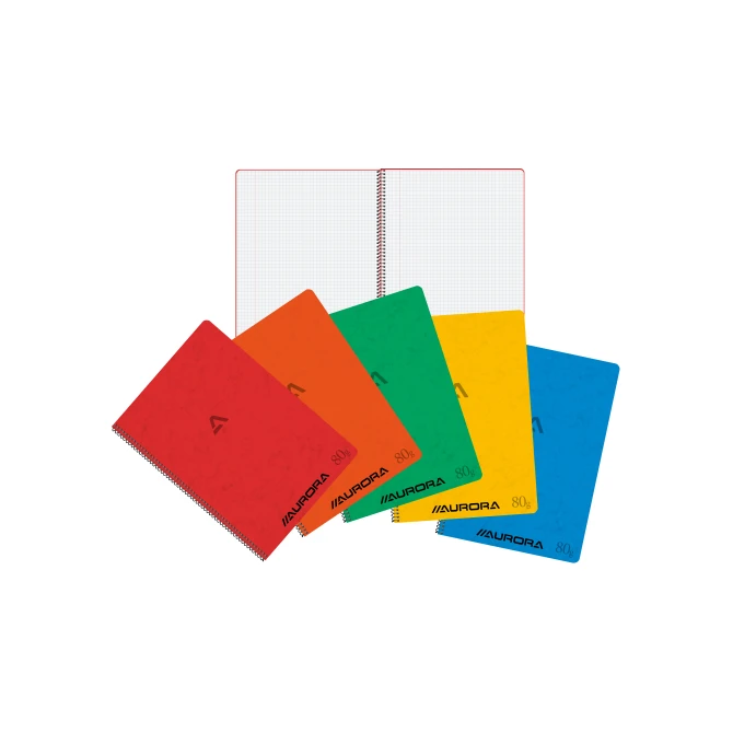 AURORA Bur-O-Class Spiraalblok A4 Geruit 5 mm Assorti (pak 10 stuks) AURORA Bur-O-Class Spiraalblok A4 Geruit 5 mm Assorti (pak 10 stuks)