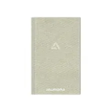 AURORA Bur-O-Class Studentenboek 125 x 195 mm Geruit 5 mm Grijs linnen (blok 96 vel)