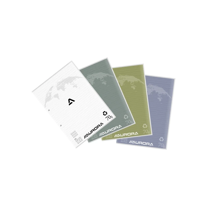 AURORA Cursusblok A4 ruit 4x8 (pak 10 stuks) AURORA Cursusblok A4 ruit 4x8 (pak 10 stuks)