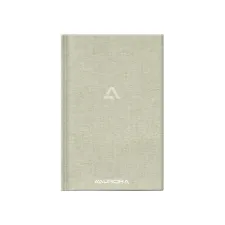 AURORA Notebook A5+ 8 mm Gelinieerd 192 blz 80 gr Grijs