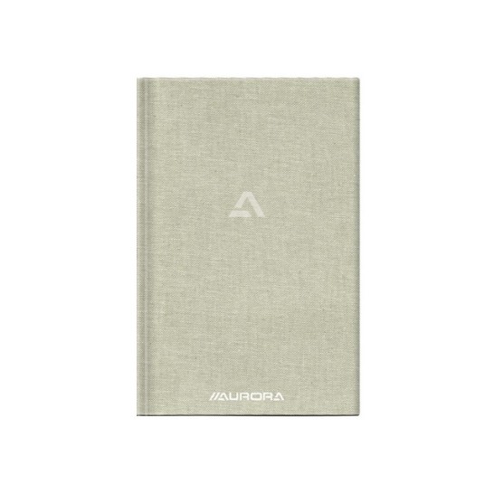AURORA Notebook A5+  8 mm Gelinieerd 192 blz 80 gr Grijs