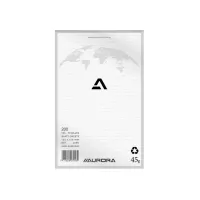 AURORA Office BLOC 200 Kladblok 135 x 210 mm Blanco Grijs / Rood (pak 5 stuks)