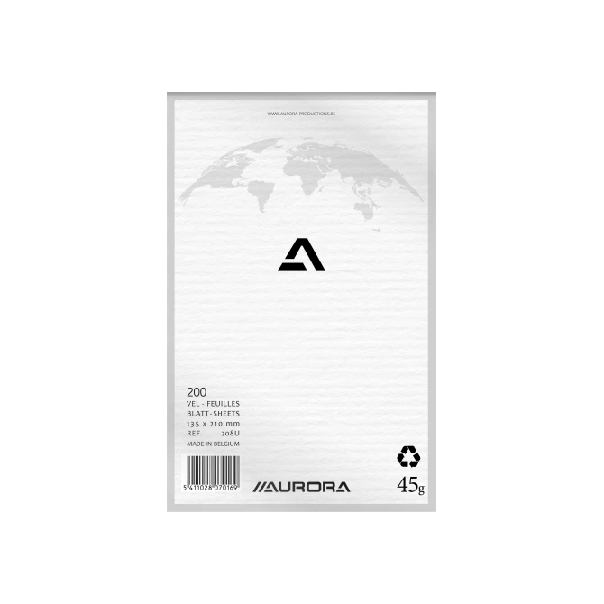 AURORA Office BLOC 200 Kladblok 135 x 210 mm Blanco Grijs / Rood (pak 5 stuks) AURORA Office BLOC 200 Kladblok 135 x 210 mm Blanco Grijs / Rood (pak 5 stuks)