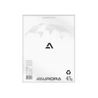 AURORA Office BLOC 200 Kladblok 210 x 270 mm Geruit 5 mm Wit (pak 5 stuks)