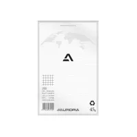 AURORA Office BLOC 200 Schrijfblok 135 x 210 mm Geruit 5 mm Grijs / Blauw (pak 5 stuks)