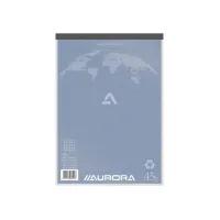 AURORA Office Superior Schrijfblok A4 Gerecycled Geruit 5 mm Groen (pak 10 stuks) AURORA Office Superior Schrijfblok A4 Gerecycled Geruit 5 mm Groen (pak 10 stuks)