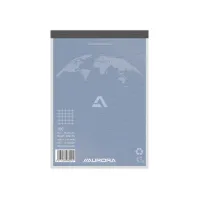 AURORA Office Superior Schrijfblok A5 Gerecycled Geruit 5 mm Groen (pak 10 stuks)