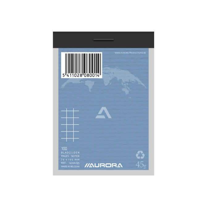 AURORA Office Superior Schrijfblok A7 Gerecycled Geruit 5 mm Groen (pak 10 stuks) AURORA Office Superior Schrijfblok A7 Gerecycled Geruit 5 mm Groen (pak 10 stuks)