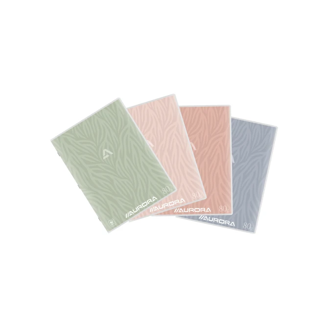 AURORA Splendid A4 Schrift Gelinieerd 36 Vellen 80 g/m² 297 x 220 mm Print op Omslag (pak 20 stuks)