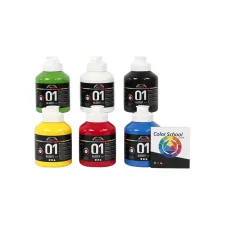 A'Color Acrylverf Glossy Assorti (pak 6 flessen)