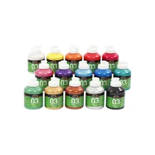 A'Color Acrylverf Metallic Assorti (pak 15 flessen)