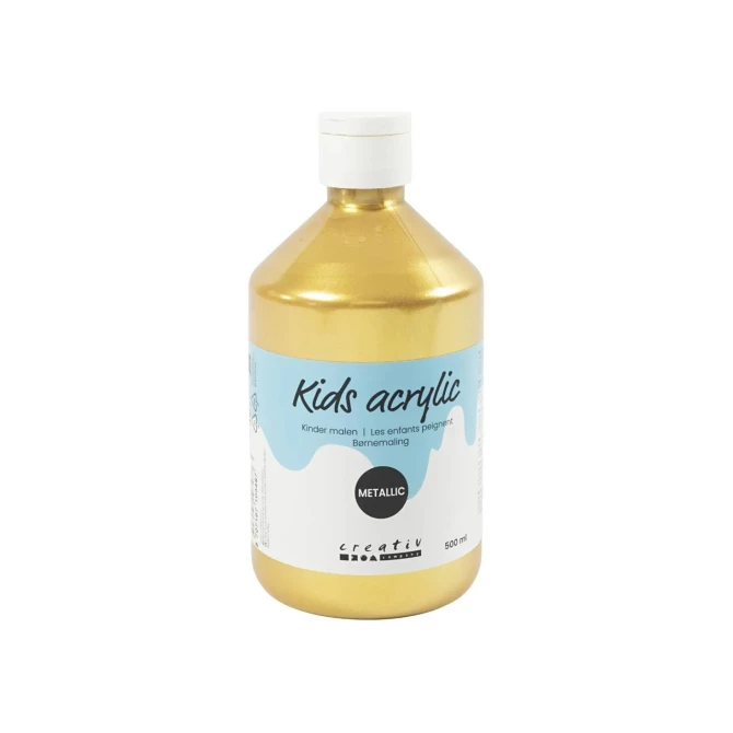 AColor Metallic acrylverf goud (fles 500 milliliter)