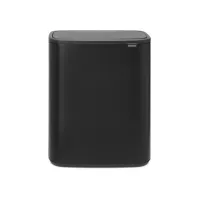 Afvalbak Bo Touch Bin 2x30L mat zwart Afvalbak Bo Touch Bin 2x30L mat zwart