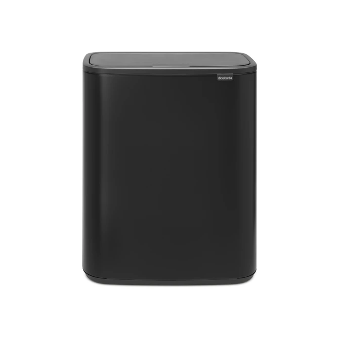 Afvalbak Bo Touch Bin 2x30L mat zwart Afvalbak Bo Touch Bin 2x30L mat zwart