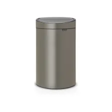 Afvalbak Touch Bin New 40L platina Afvalbak Touch Bin New 40L platina