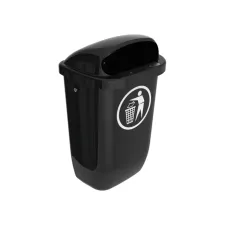 Afvalbak buiten 50ltr antraciet Afvalbak buiten 50ltr antraciet