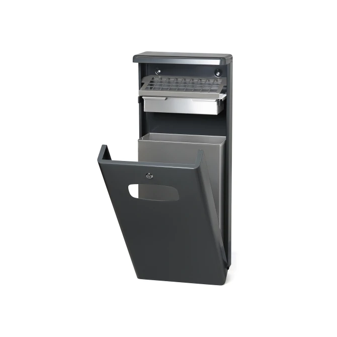 Afvalbak buiten afdak 32ltr asbak antrac