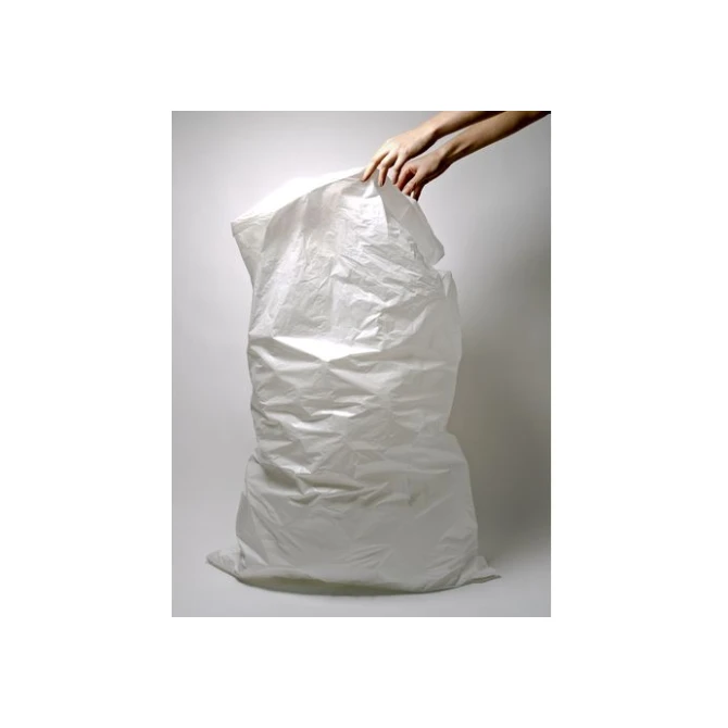 Afvalzak 12 liter 28/8 x 46 cm 30 micron Wit (doos 20 x 50 stuks)